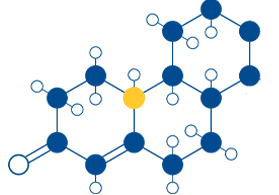 blue molecule with element highlighted in yellow 2