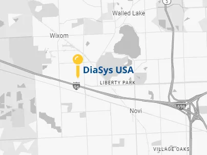 map of Diasys USA